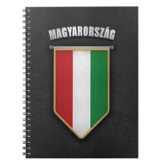 Hongarije Pennant met een lederen blik van hoge kw Notitieboek