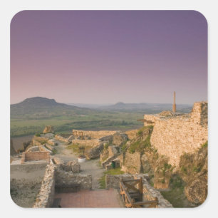 HONGARIJE, regio Balatonmeer, SZIGLIGET: Vierkante Sticker