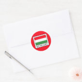Hongarije Ronde Sticker (Envelop)