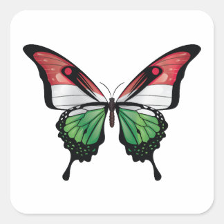 Hongarije Swallowtail Vlinder Vlag Sticker