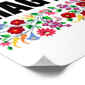 hongarije symbool naam tekst folk modit tradit poster (Hoek)