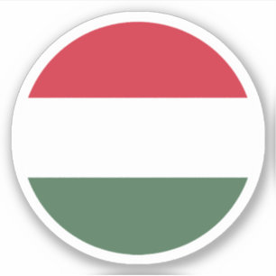 Hongarije Vlag Ronde Sticker