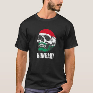 Hongarije Vlag Schedel Hongaarse Trots Patriotisch T-shirt