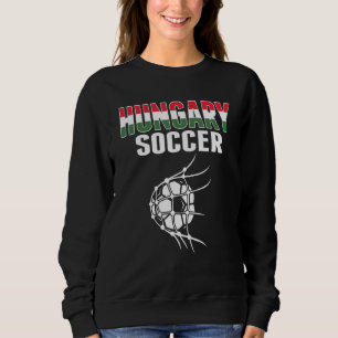 Hongarije Voetbal Bal In Net Hongaarse Voetbal Su Trui