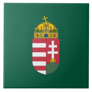 Hongarije wapen wapenschild land symbool magyar em tegeltje
