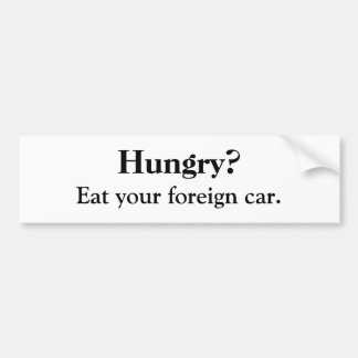Honger? Bumpersticker