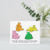 Honger Hippos. -Briefkaart Briefkaart (Staand voorkant)