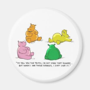 Honger Hippos. -Magneet Magneet