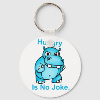Honger is geen Joke. Hippo Sleutelhanger