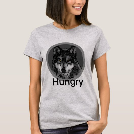 Honger -  voor vrouwen t-shirt (Voorkant)