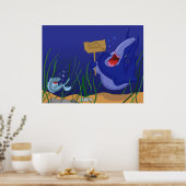 Hongerhaai en lachen Poster (Keuken)