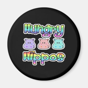 hongerig hippos magneet