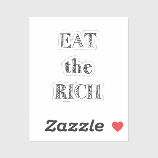 hongerig sticker (Vel)