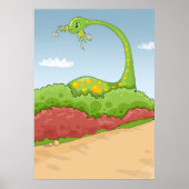 hongerige brontosaurusscène poster (Voorkant)
