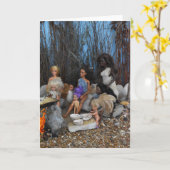 Hongerige diners. kaart (Gele Bloem)