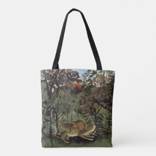 Hongerige Leeuw van Henri Rousseau, Oude Wilde Die Draagtas