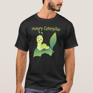 Hongerige Rups Voor Kinderen Die Van Vlinders Houd T-shirt