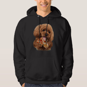 hongerige Speelgoed poedel puppy verslindende pizz Hoodie