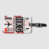 Hongkong Bagage Label (Voorkant (horizontaal))