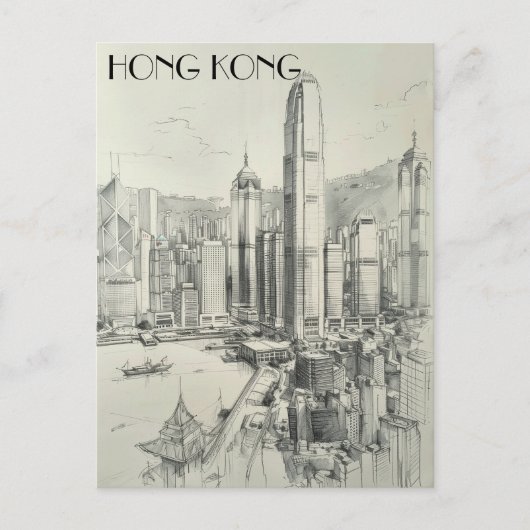 Hongkong Briefkaart (Voorkant)
