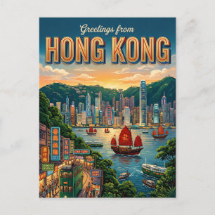 Hongkong Briefkaart