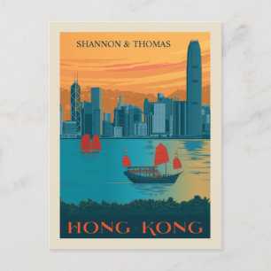 Hongkong   Datum opslaan Uitnodiging Briefkaart