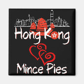 hongkong houdt van gehakt pasteitjeslandschap magneet (Voorkant)