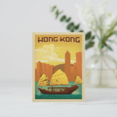 Hongkong | Pearl of the Orient Briefkaart (Staand voorkant)