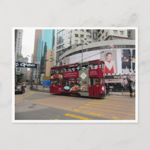 hongkong tram briefkaart
