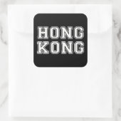 Hongkong Vierkante Sticker (Tas)