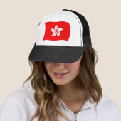 Hongkong Vlag Hoed Trucker Pet (In situ)