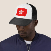 Hongkong Vlag Hoed Trucker Pet (In situ)