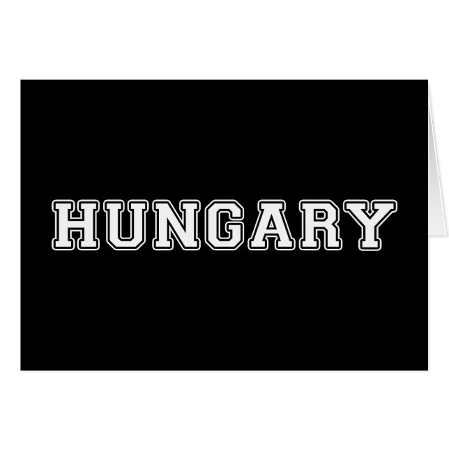 Hongrie (Devant horizontal)