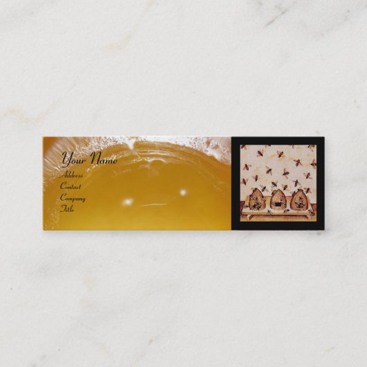 HONIEBEDING, BEEKEEPER APIRIST MINI VISITEKAARTJE (Voorkant)