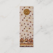 HONIEBEDING, BEEKEEPER APIRIST MINI VISITEKAARTJE (Achterkant)