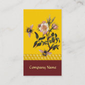 HONIEBEN EN WILDE ROZEN , DIERENWAXSEAL VISITEKAARTJE (Achterkant)