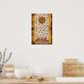 HONIG, BEEKEEPING, BEEKEEPER PARCHMENT POSTER (Keuken)