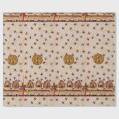 HONIJNBEDRAG, BEEKEEPING-BEEKEEPER-VOORZIENINGEN CADEAUPAPIER (Vlak)