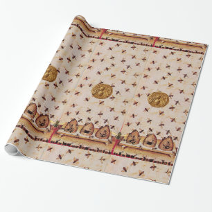 HONIJNBEDRAG, BEEKEEPING-BEEKEEPER-VOORZIENINGEN CADEAUPAPIER