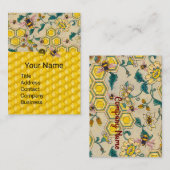 HONIJNEN, BEE COMBS, SPRINGSTROMEN VISITEKAARTJE (Voorkant / Achterkant)