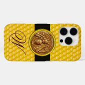 HONING BEE, BEEKEPER MONOGRAM Case-Mate iPhone CASE (Achterkant (horizontaal))