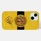 HONING BEE, BEEKEPER MONOGRAM Case-Mate iPhone CASE (Achterkant (horizontaal))
