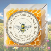 Honing Bee Fresh Honingraat label Imker