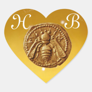 HONING BEE, HARTMONOGRAM HART STICKER