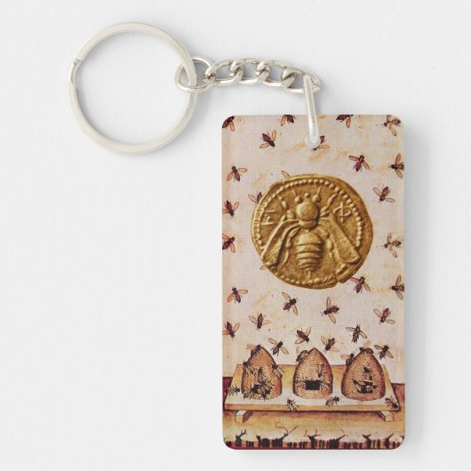 HONING, BEEKEEPEN, RUNDVLEES SLEUTELHANGER (Voorkant)