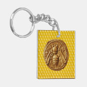 HONING, BEEKEEPEN, RUNDVLEES SLEUTELHANGER (Voorkant Links)