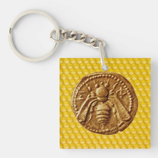 HONING, BEEKEEPEN, RUNDVLEES SLEUTELHANGER (Voorkant)