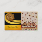 HONING, BEEKEEPING, BEEKEEPER BROEIENDE WAXSEAL VISITEKAARTJE (Achterkant)