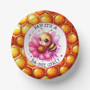 Honing bijen thema Meisjes Baby shower Papieren Kommen