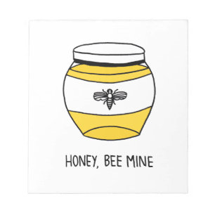 Honing, bijenmijn notitieblok